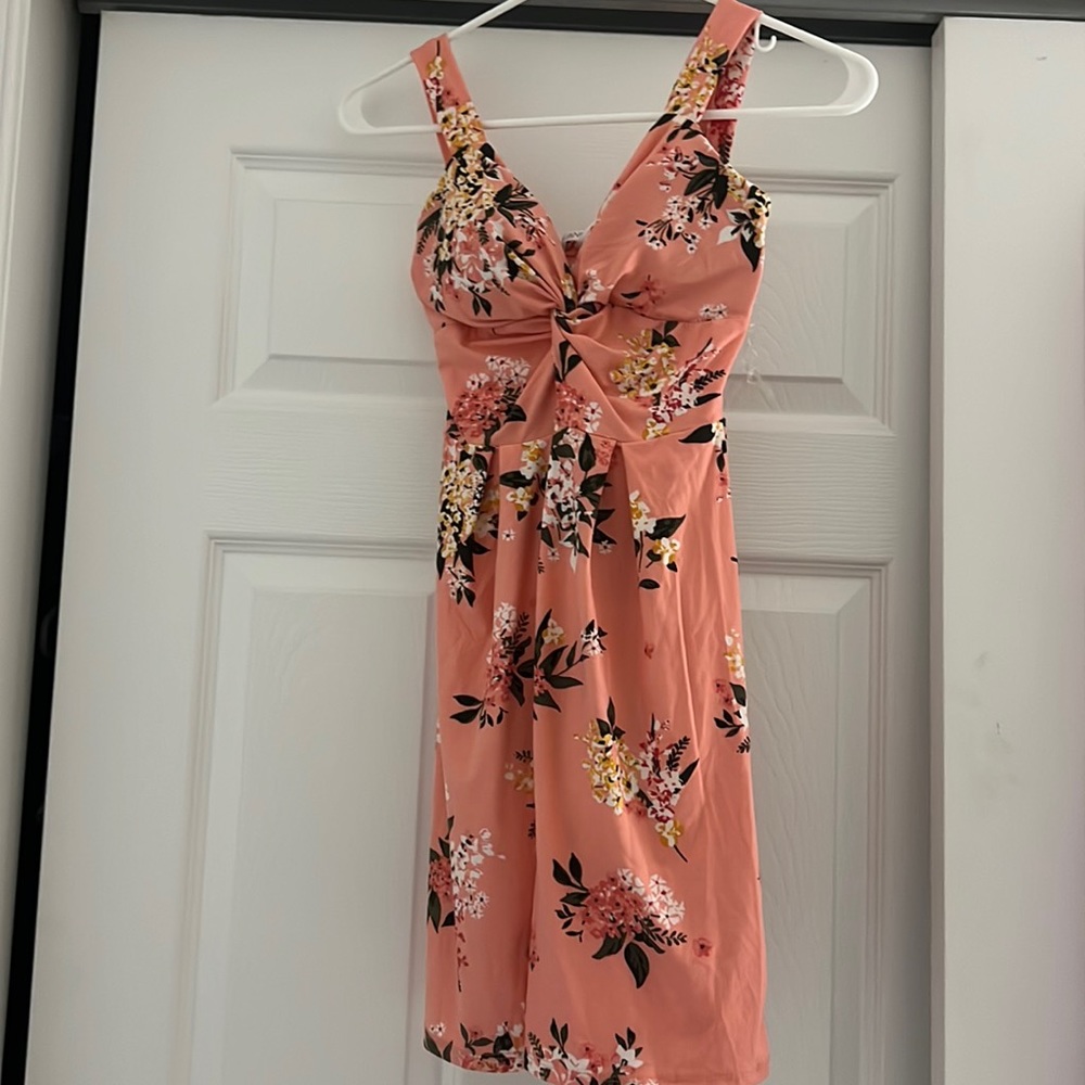 Brand new xs sundress from Macy’s. Pink with floral design